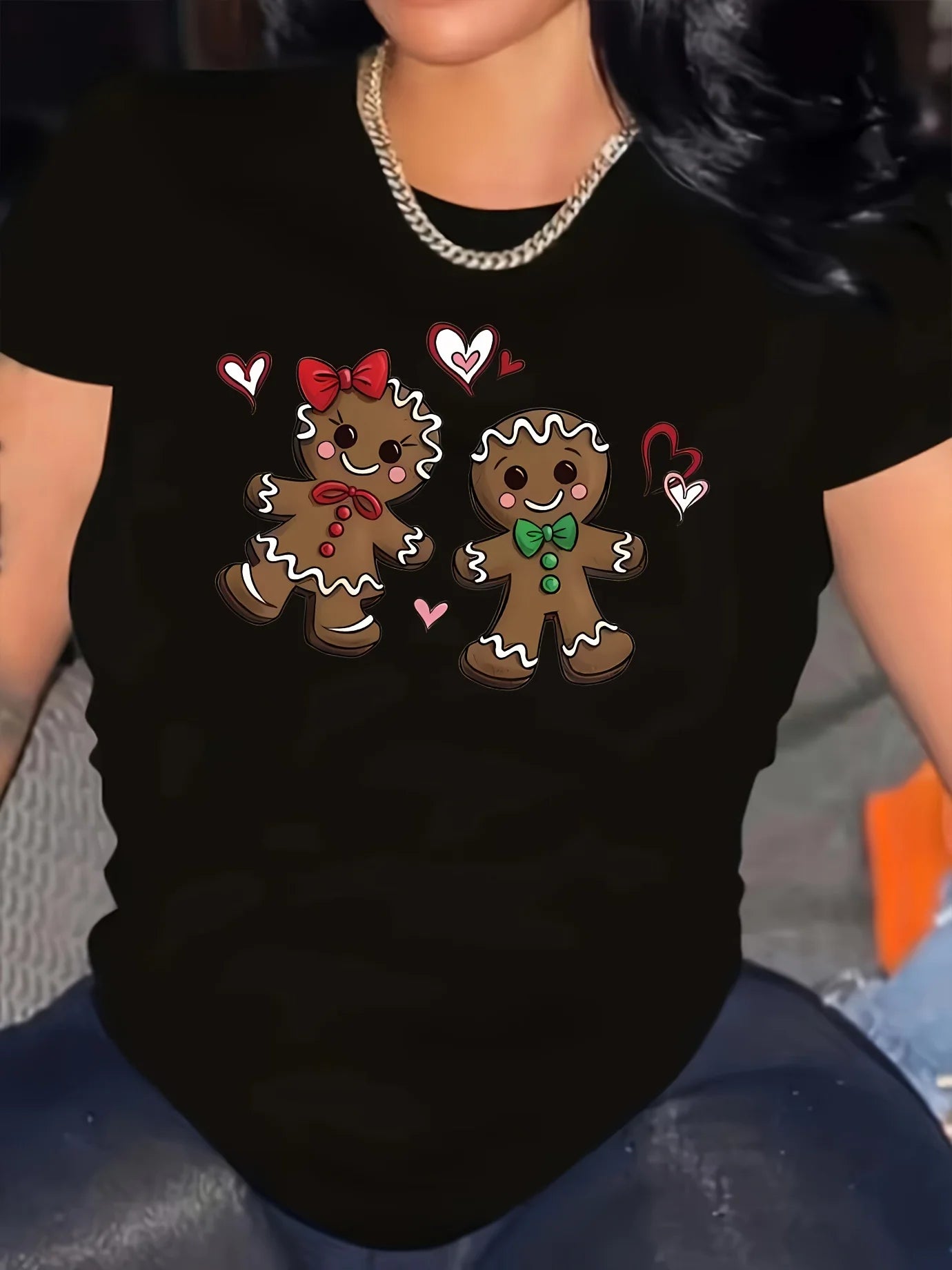 Gingerbread Print Tee